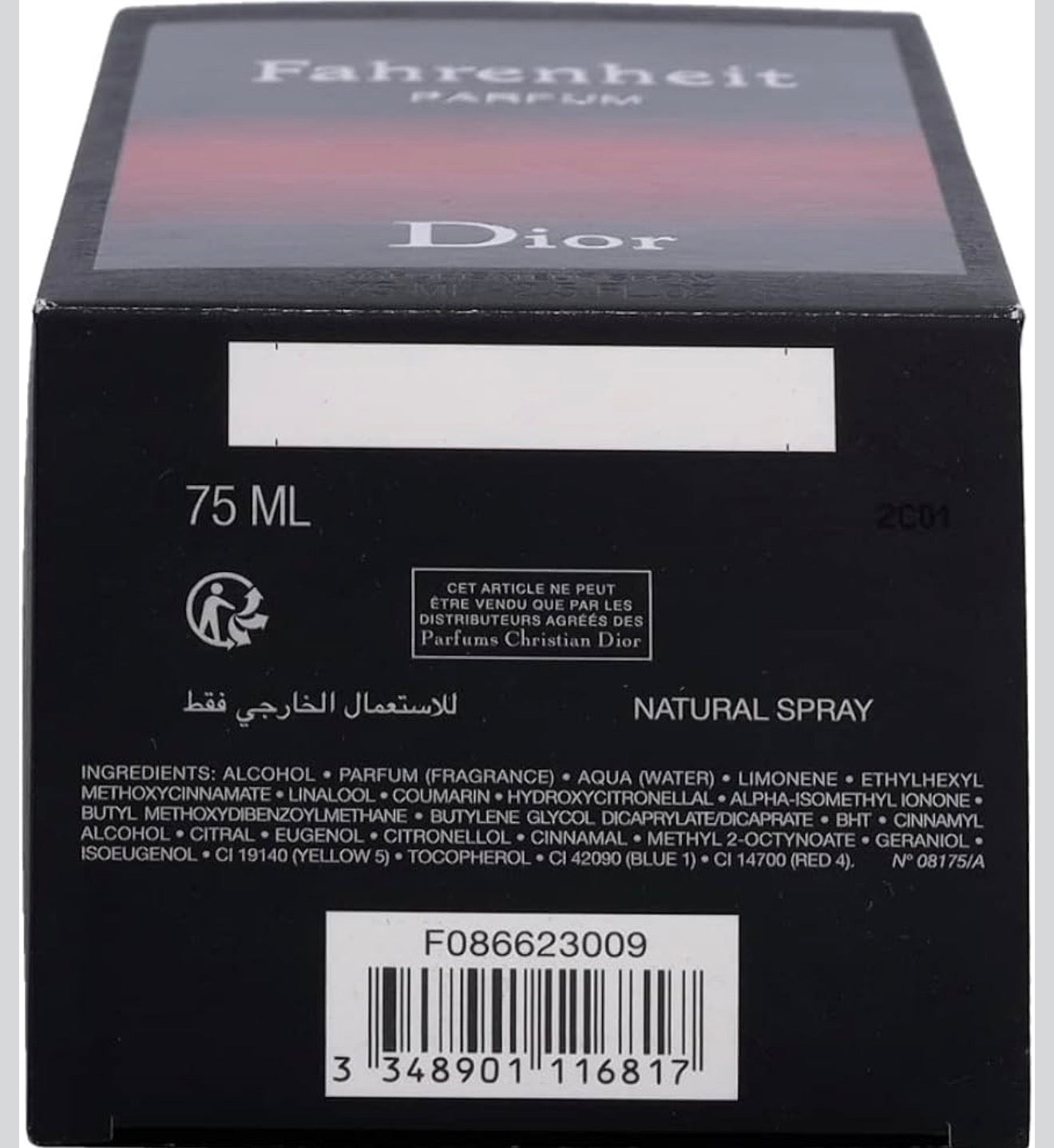 Christian Dior Fahrenheit Le Parfum Spray 75ml