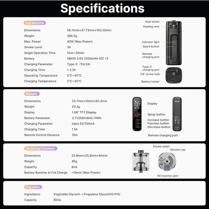 Ulanzi FILMOG Ace Fog Machine